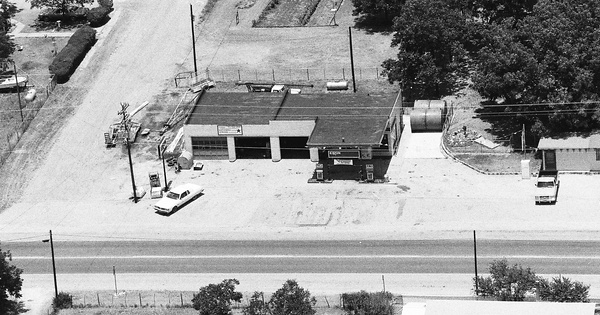 Vintage Aerial photo from 1990 in San Saba County, TX