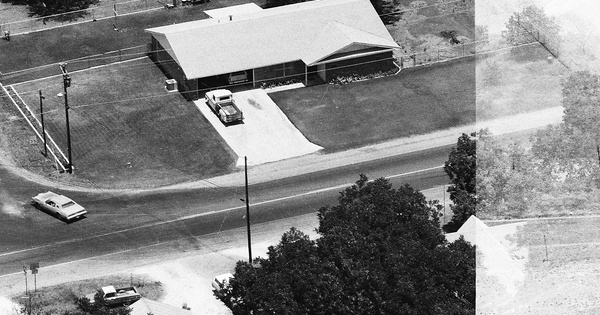Vintage Aerial photo from 1990 in San Saba County, TX