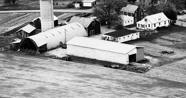 Vintage Aerial photo from 1974 in York County, PA