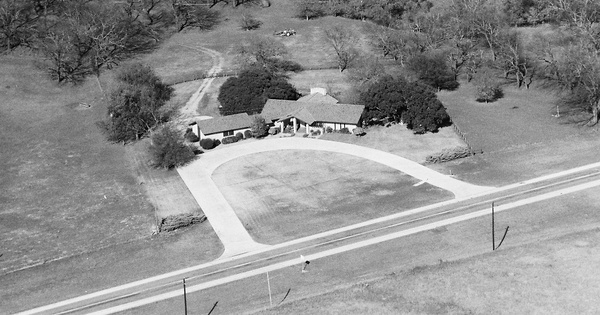 Vintage Aerial photo from 1994 in San Saba County, TX