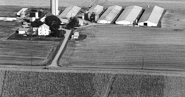 Vintage Aerial photo from 1981 in Lancaster County, PA