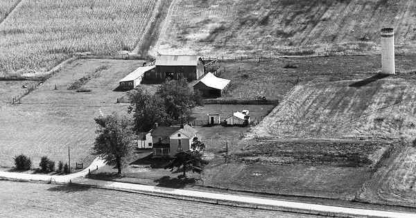 Vintage Aerial photo from 1964 in Clark County, OH