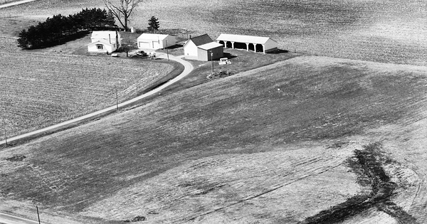 Vintage Aerial photo from 1984 in Cass County, IN